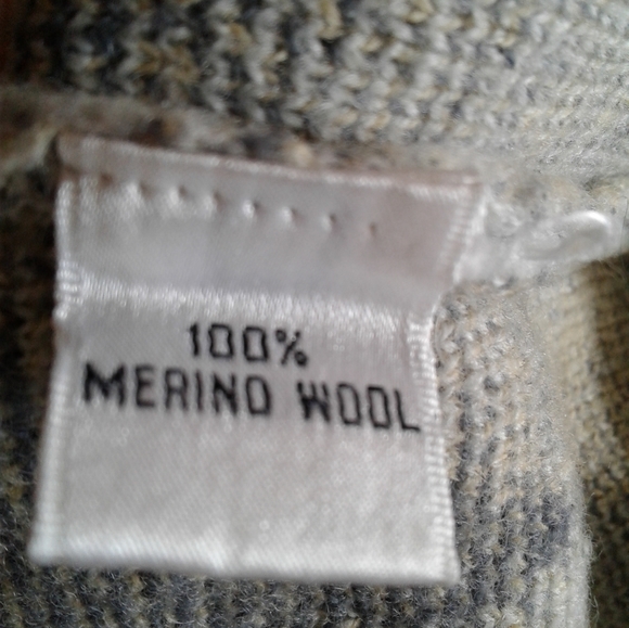 Yves Saint Laurent Argyle Sweater YSL Pullover merino wool jumper V neck men's M - Picture 5 of 7